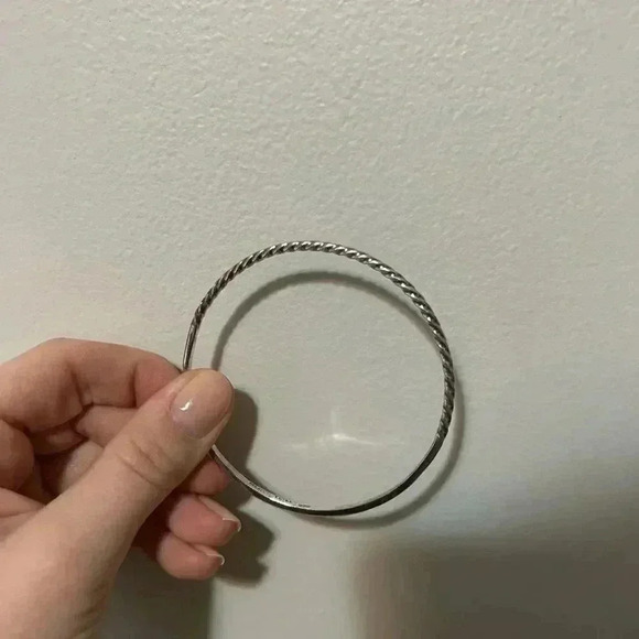 Silver 925  Taxco Bangle 8” - Picture 5 of 5